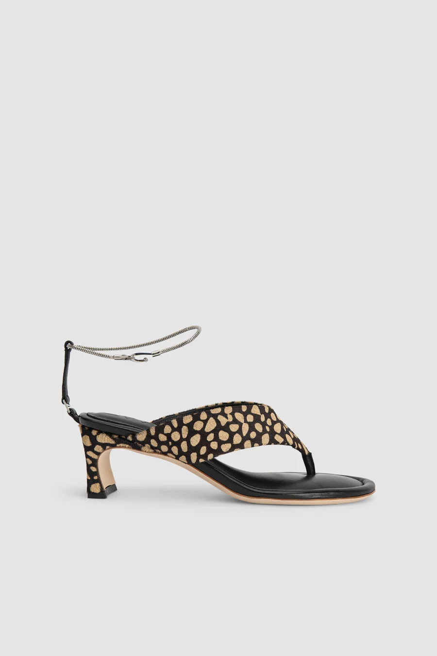 Leopard Print Thong Sandals