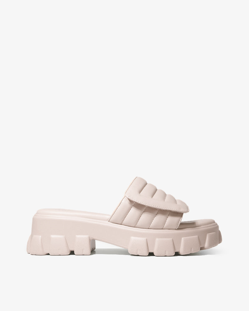 Pink Quilted Comfort Slides