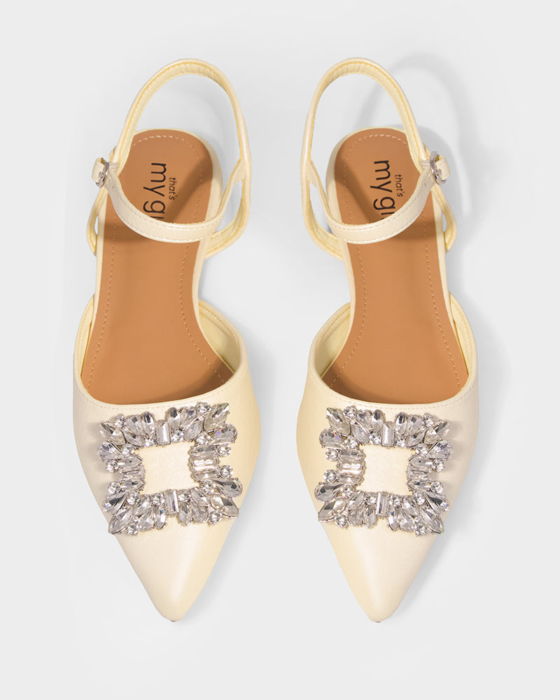 Yellow Crystal  Flats