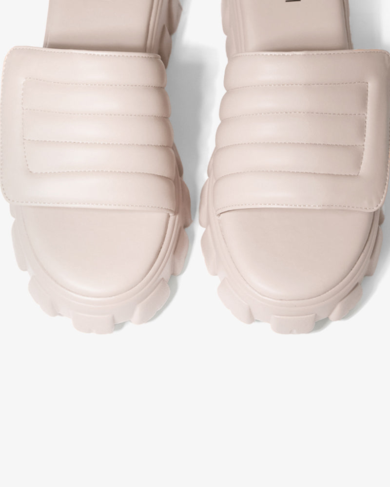 Pink Quilted Comfort Slides