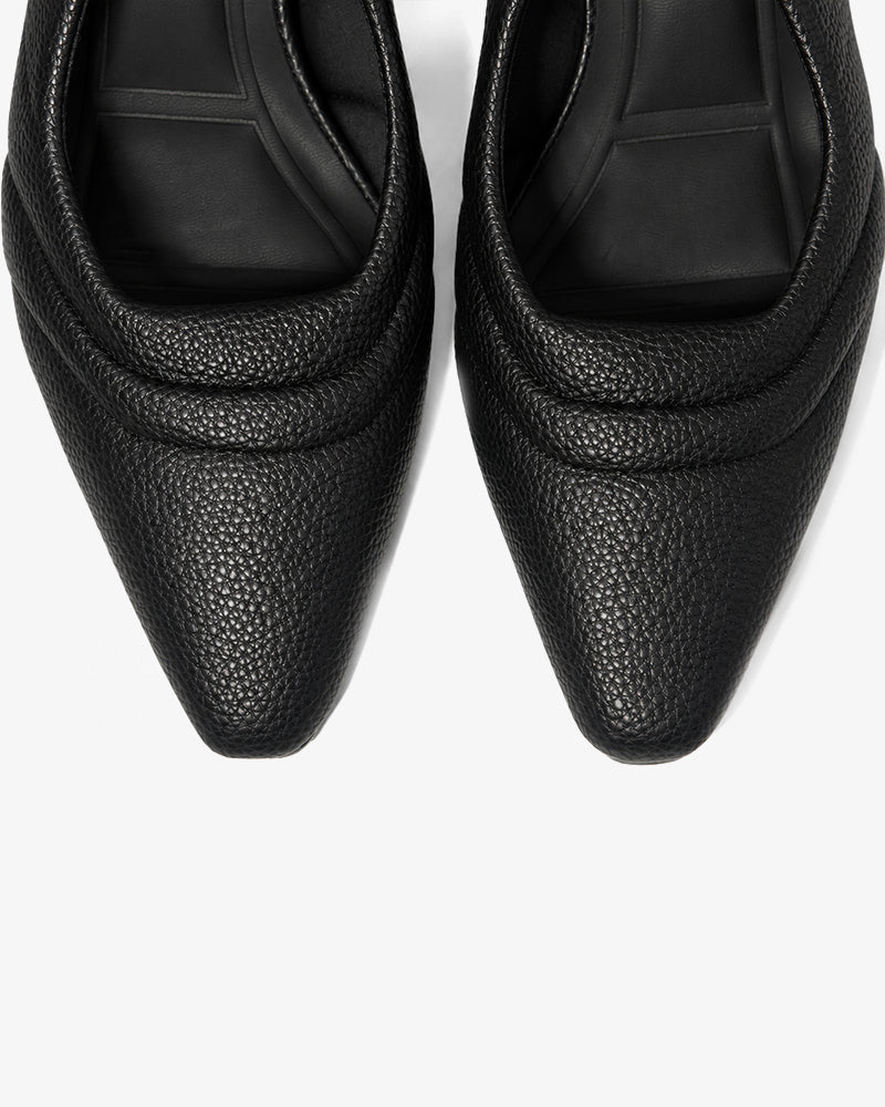 Black Crystal Slingback Heels
