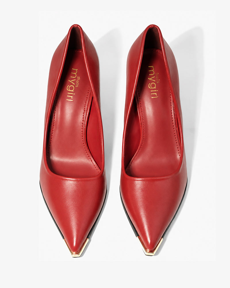 thin stiletto-style heels