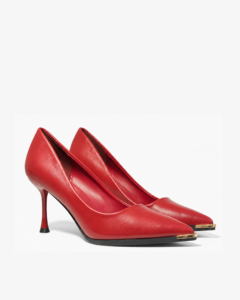 thin stiletto-style heels