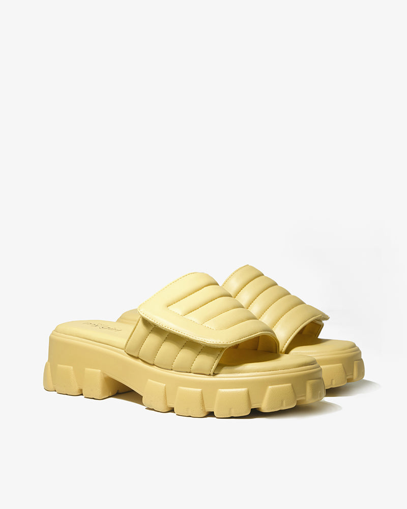 Pink Quilted Comfort Slides