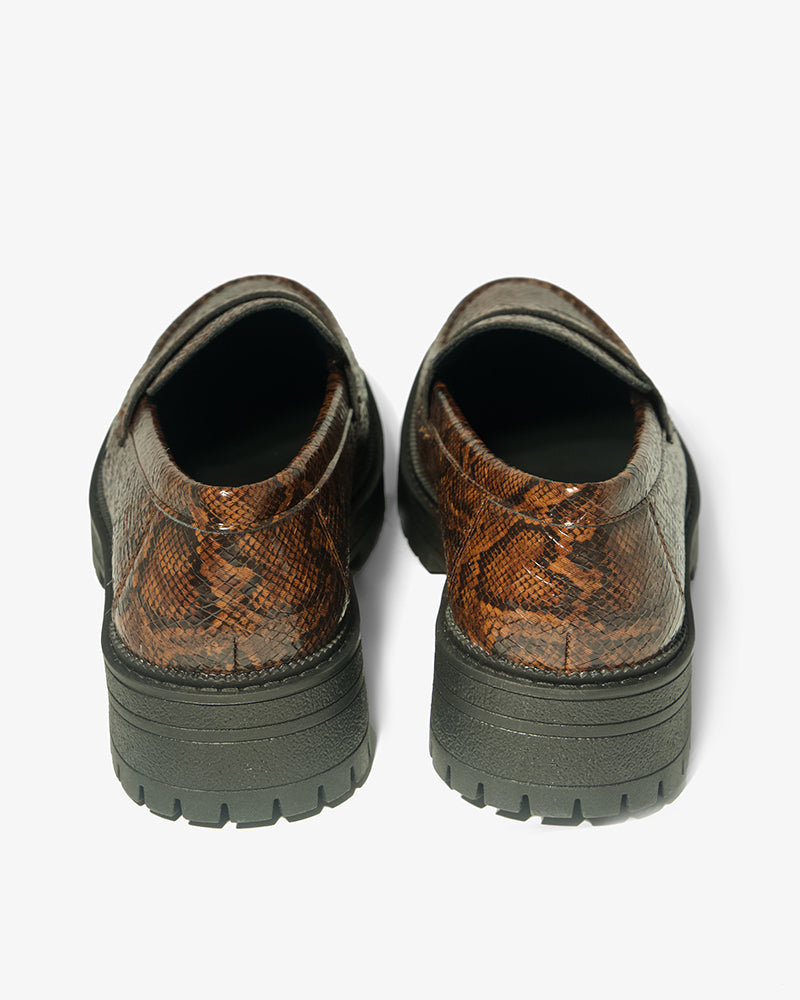 Snake Print Chunky Loafer