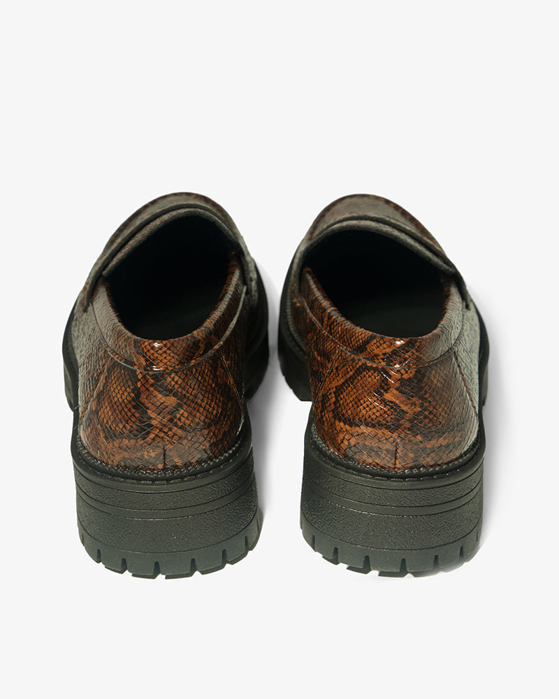 Snake Print Chunky Loafer